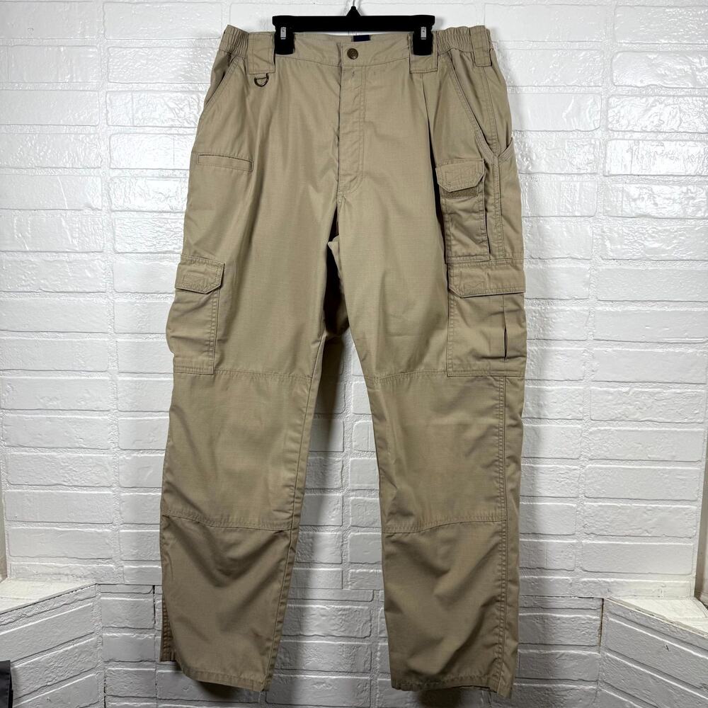 5.11 Tactical Series Pants Mens 36/32 Khaki Straight Leg Military Utility Cargo